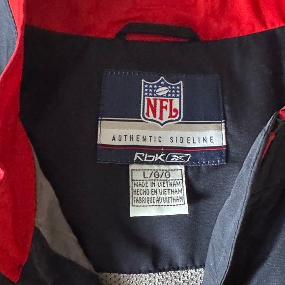 🏈 Vintage Reebok NFL Buffalo Bills Authentic Sideline Pull Over Jacket 🏈 - Picture 14 of 16